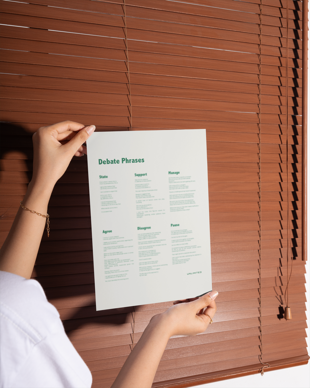 Complete Set of Advanced Debate Phrases