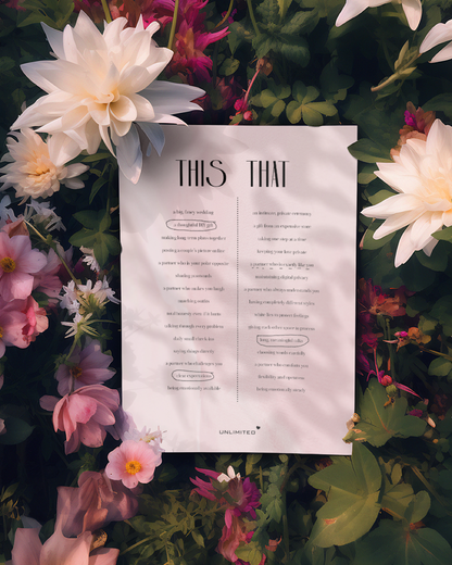 This or That: Love Edition