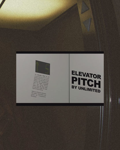 Elevator Pitch — Booster für flüssiges Sprechen
